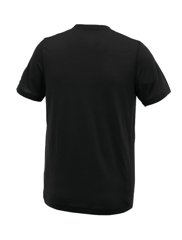 Trička, svetry & košile: e.s. Tričko Merino light + černá 1