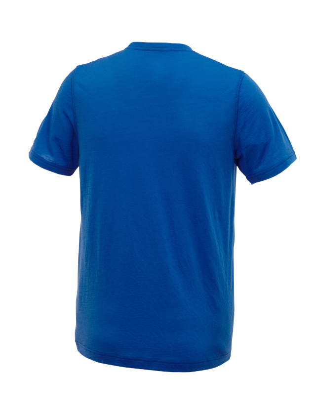 Trička, svetry & košile: e.s. Tričko Merino light + enciánově modrá 1