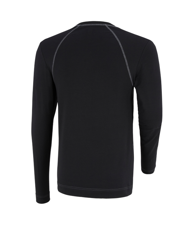 Spodní prádlo | Termo oblečení: e.s. triko s dlouhým rukávem z bavlněného streče + černá 3