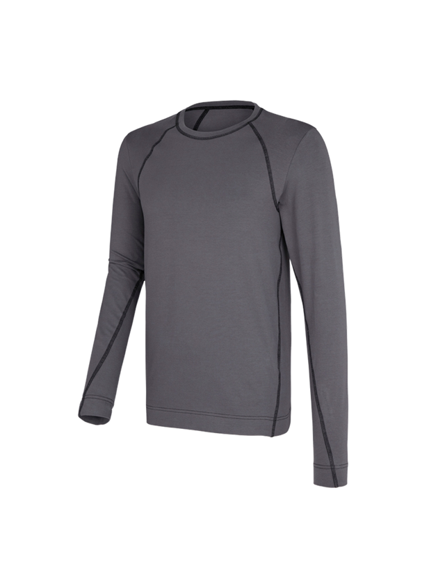 Spodní prádlo | Termo oblečení: e.s. triko s dlouhým rukávem z bavlněného streče + cement 2