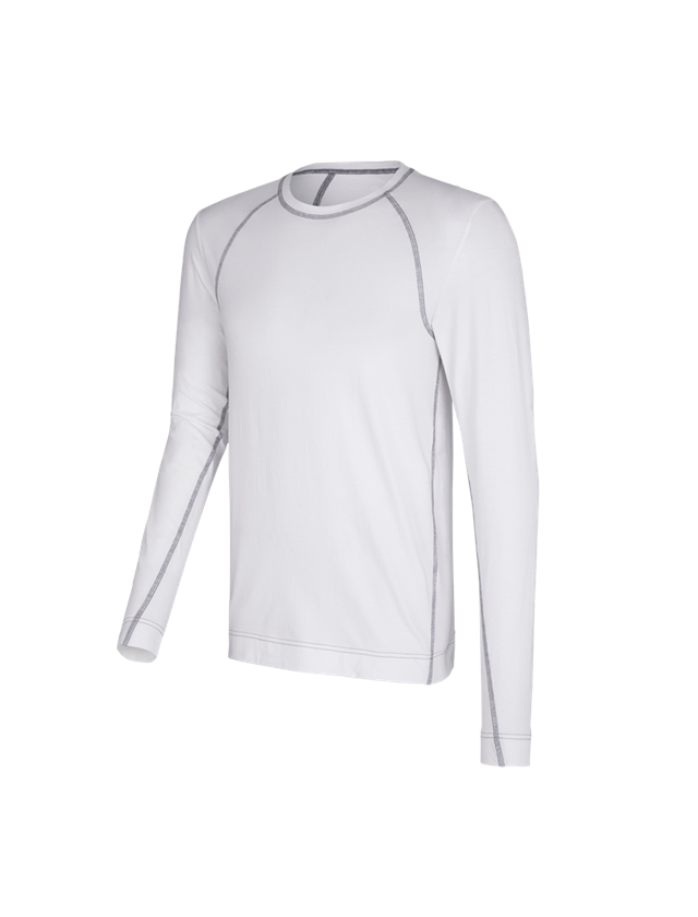 Spodní prádlo | Termo oblečení: e.s. triko s dlouhým rukávem z bavlněného streče + bílá 2