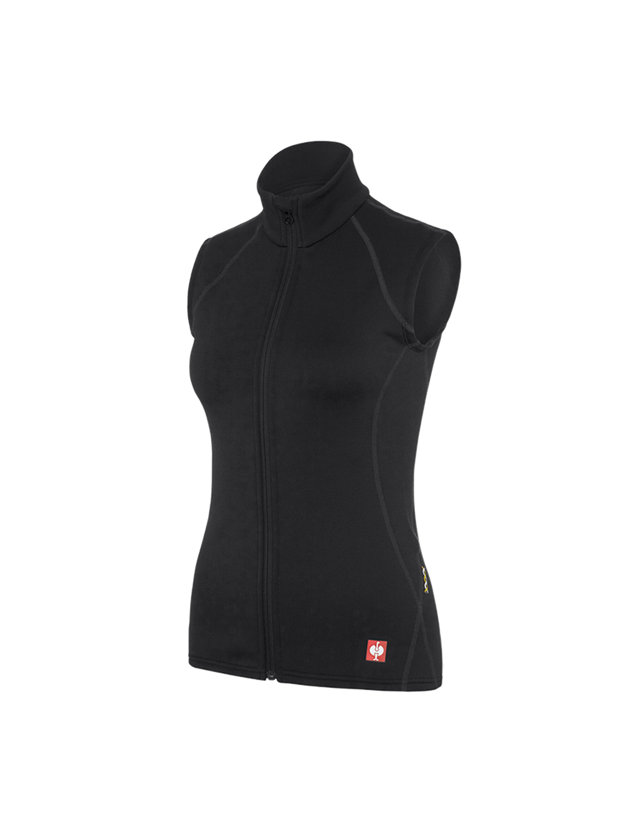 Funkční spodní prádlo: e.s. Funkční-Vesta thermo stretch - x-warm, dámská + černá