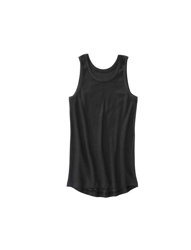 Spodní prádlo | Termo oblečení: e.s. Tílko z žebrované bavlny + černá