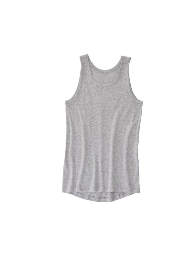 Spodní prádlo | Termo oblečení: e.s. Nátělník s jemným žebrováním classic + šedý melír