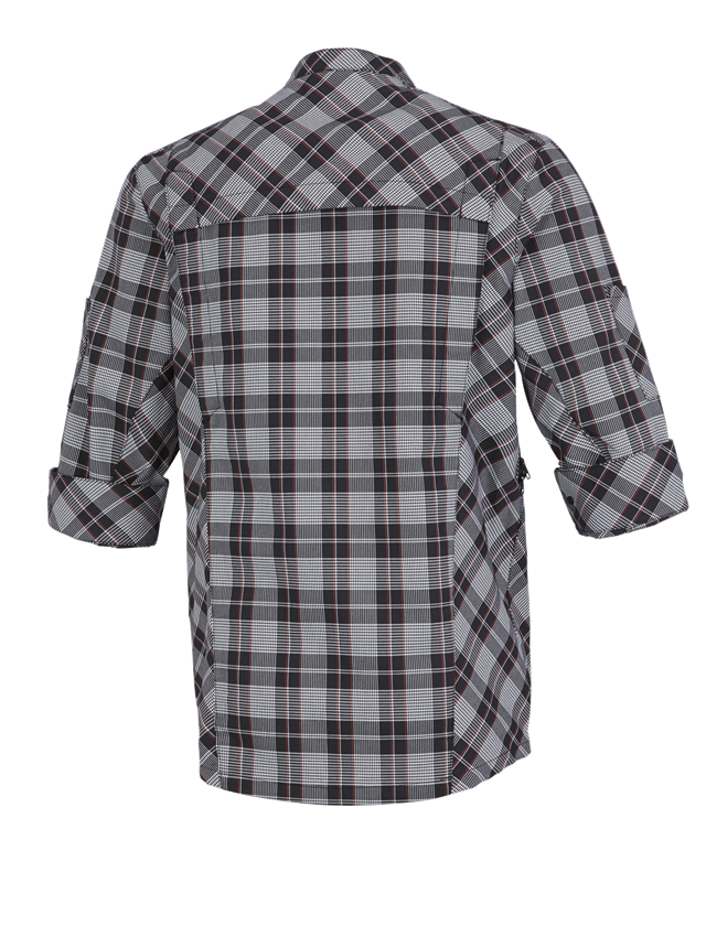 Trička, svetry & košile: Pracovní bunda s krátkými rukávy e.s.fusion,pánská + černá/bílá/červená 1