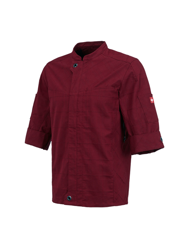 Trička, svetry & košile: Pracovní bunda s krátkými rukávy e.s.fusion,pánská + rubínová