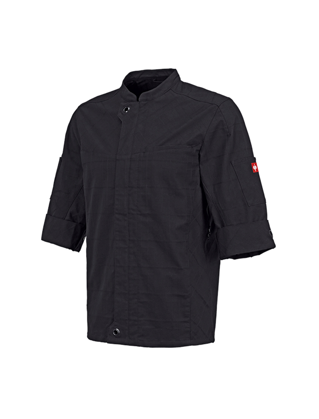Pracovní bundy: Pracovní bunda s krátkými rukávy e.s.fusion,pánská + černá