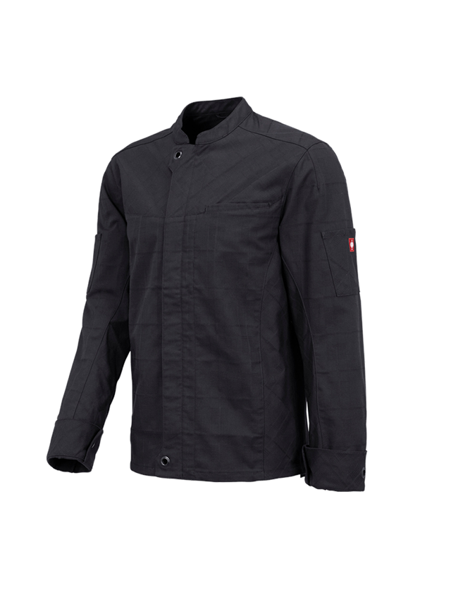 Trička, svetry & košile: Pracovní bunda s dlouhými rukávy e.s.fusion,pánská + černá