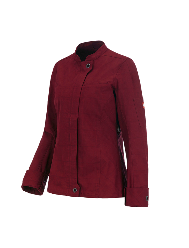 Trička | Svetry | Košile: Pracovní bunda s dlouhými rukávy e.s.fusion,dámská + rubínová