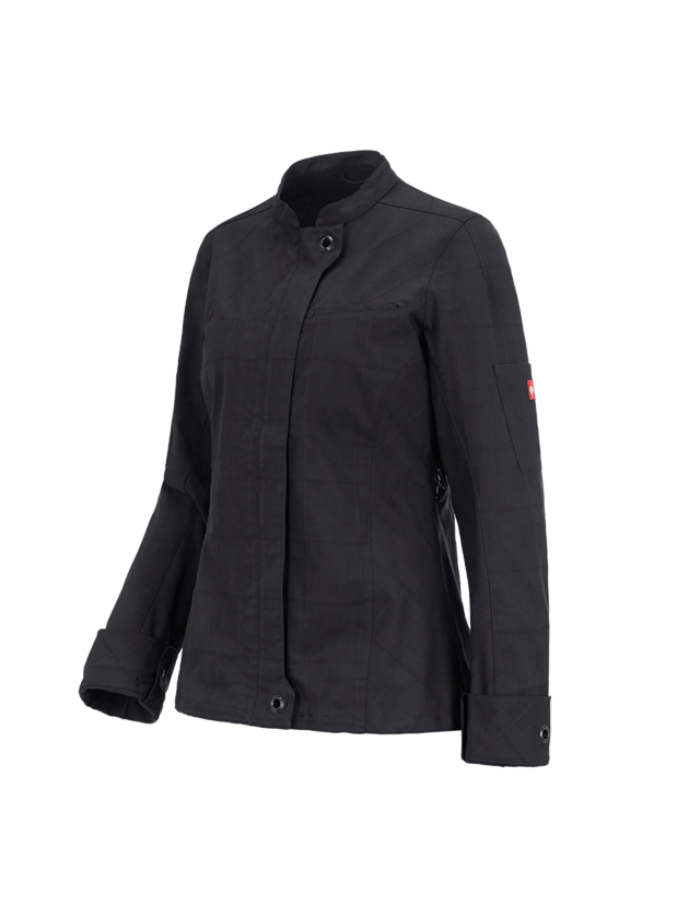 Trička | Svetry | Košile: Pracovní bunda s dlouhými rukávy e.s.fusion,dámská + černá