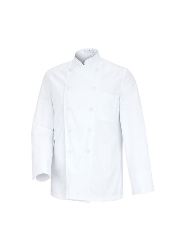 Trička, svetry & košile: Kuchařská a pekařská bunda Prag + bílá