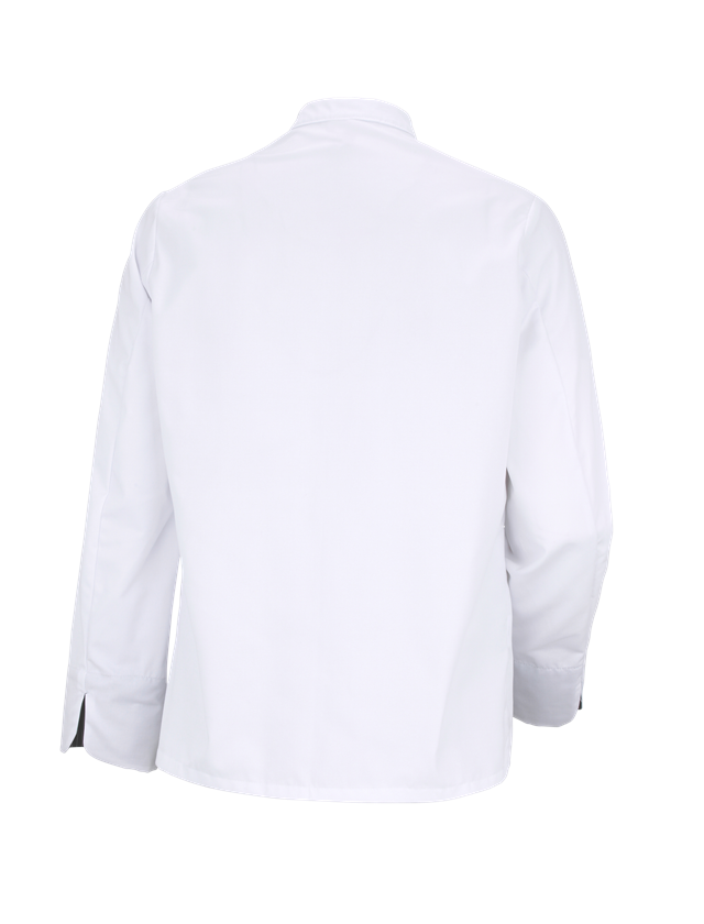 Trička, svetry & košile: Kuchařská bunda Elegance, dlouhý rukáv + bílá/černá 1