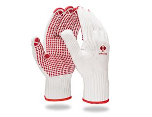Pletené rukavice s PVC Red-Point